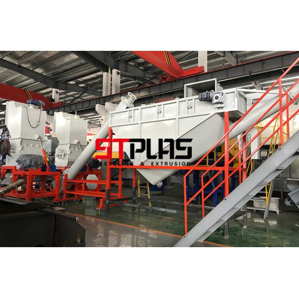 Industrial Plastic Washing Recycling Machine , Waste PET Bottle Washing Line