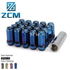 Quality Anodized 0.01mm Precision CNC Turning Parts Al6061 Automotive Lug Nuts for sale