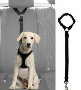 Quality Adjustable Dog Seat Belt Collars Harness Restraint With Elastic Bungee Buffer for sale