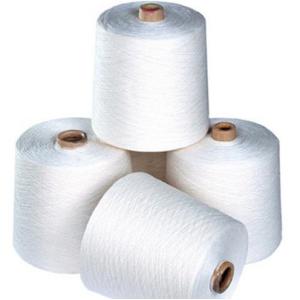 Quality Raw White 100% Ring Spun Polyester Yarn 30S/2 30S/3 For Sewing for sale