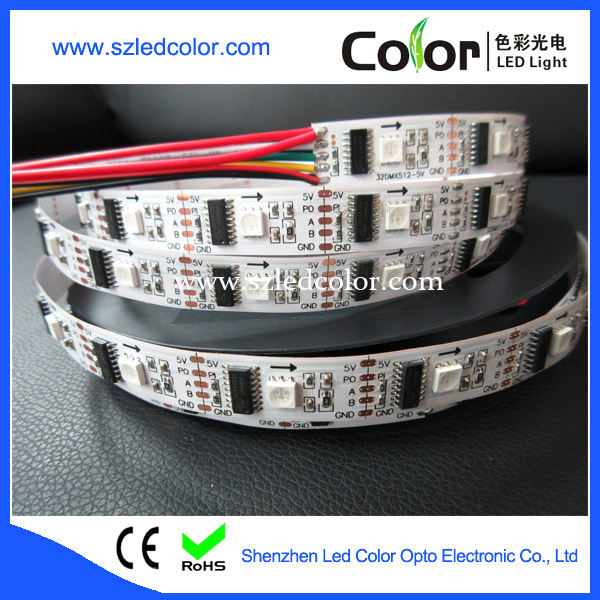 5050 smd high brightness full color dmx control dmx512 led strip