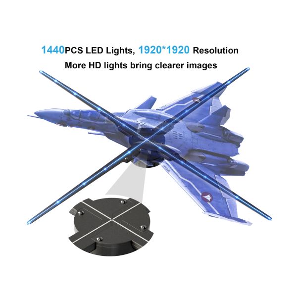 Synced Hologram Fan Movable 3d Fan Advertising 3d Projector Hologram 3d Holographic Display