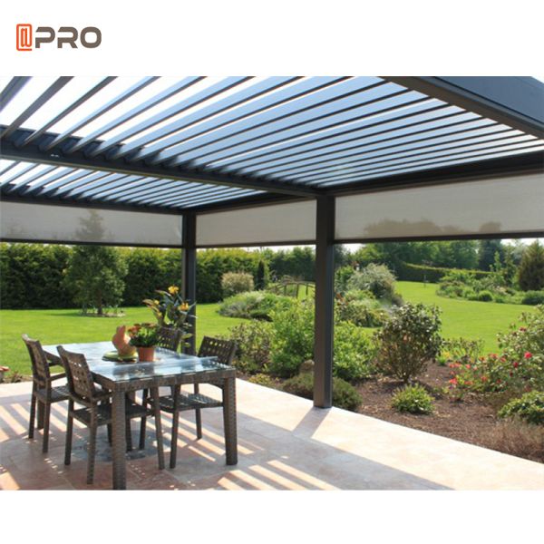 Customized Aluminium Motorized Outdoor Louver Pergola Rodent Proof