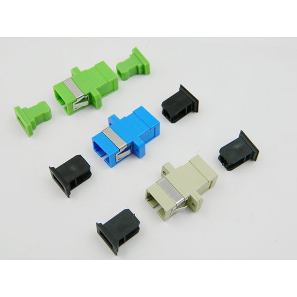 Simplex Duplex SC UPC Fiber Optic Adapter With Bronze Sleeve