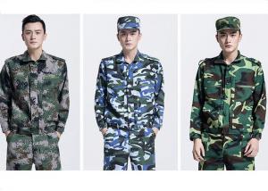 Quality Long Sleeve Waterproof Army Military Uniforms , Medium Thickness Army Camouflage Jacket for sale