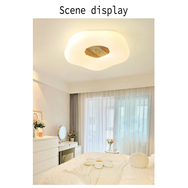 Modern Ceiling Lamp LED 24W 36W Flower Shape Ceiling Lights For Bedroom Living Dining Room wooden ceiling lamp(WH-WA-56)