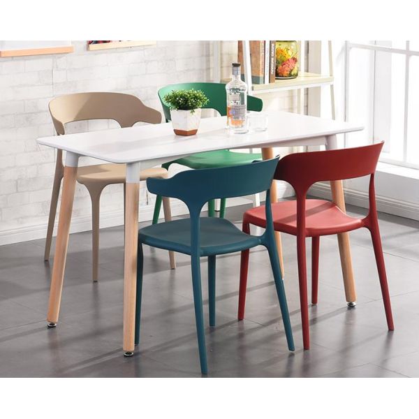 Nordic solid wood dining table and chair combination modern contracted west table household table