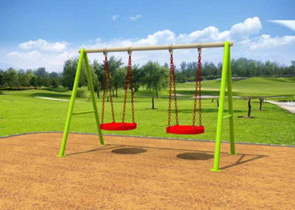 Buy Galvanized Steel Swing Sets / Kids Outdoor Swing Set 7-10 Years Service Life at wholesale prices