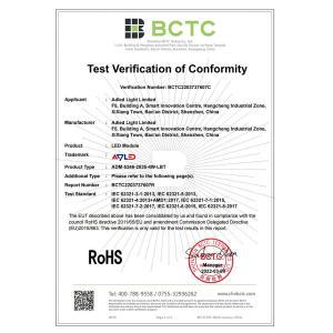 Adled Light Limited Certifications