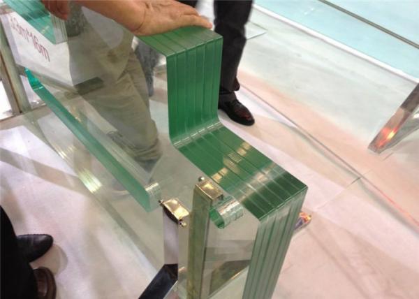 Edge Polished Clear Laminated Safety Glass For Construction Glass Sample Available