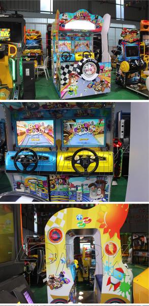 Baby Speed Up Children theatre style Amusement kart Car Racing Game Machine